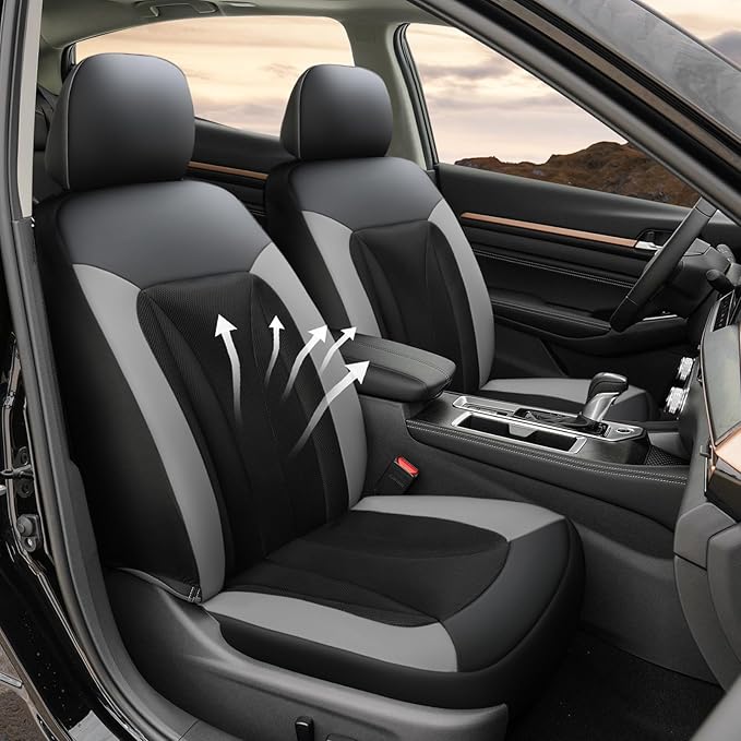 GIANT PANDA Front Seat Cover for Nissan, 3D Air Mesh Car Seat Covers Custom Fit by GIANTPANDA