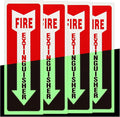 Madrigal Fire Extinguisher Glow in the Dark Sticker Sign, fire extinguisher sign by Unknown