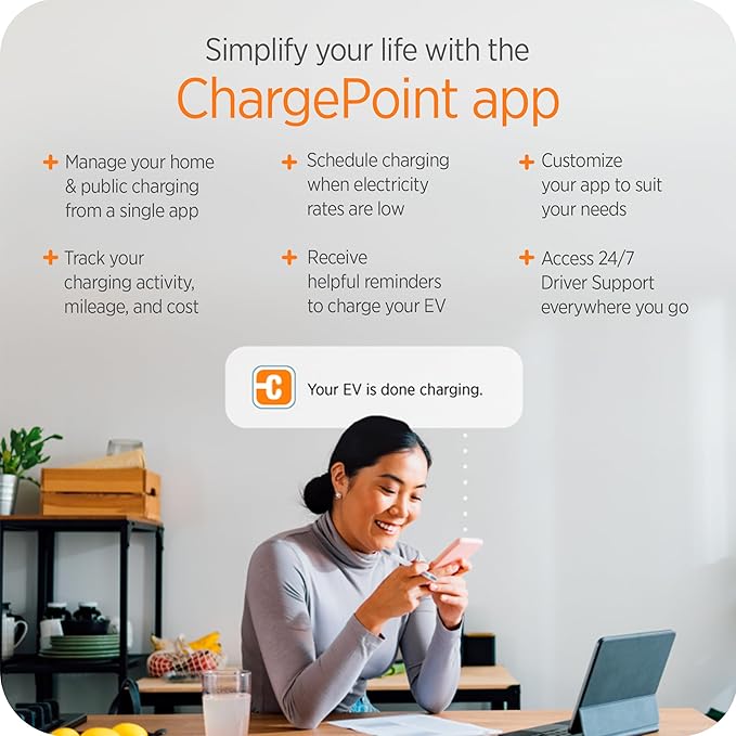 ChargePoint HomeFlex Level 2 EV Charger J1772, Hardwired - Image 7