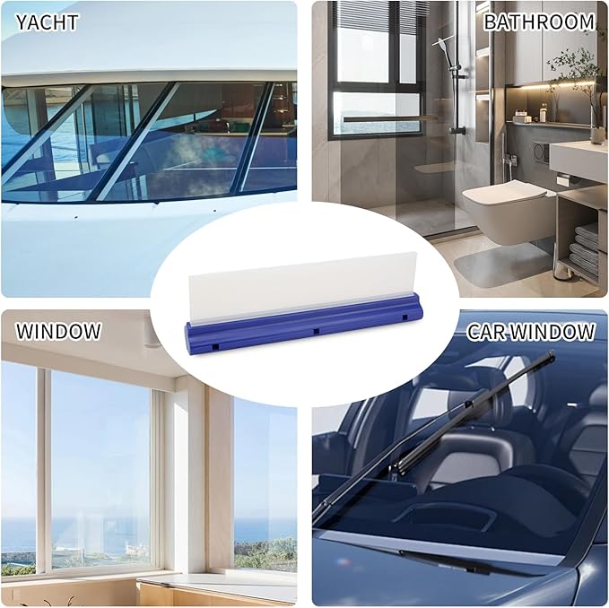 2 Pack 12inch car Squeegee, Silicone Squeegee, car Window Squeegee, Flexible - Image 7