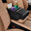 Universal Car Armrest Cushion Organizer, Leather Armrest Cover by Unknown