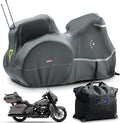 Motorcycle Cover with Side+Top Box LI LIBZAKI Heavy Duty 600D Waterproof by LILIBZAKI