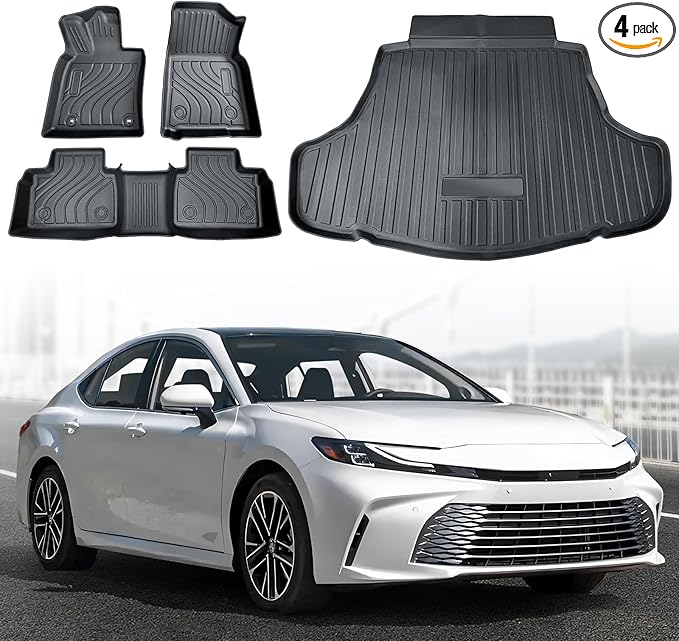 Full Set Floor Mats Custom Fit for 2025 Toyota Camry 2025 All Weather Floor by CHIYLE
