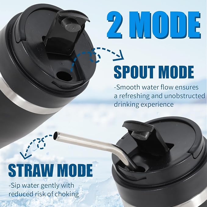 Ice Shave 2-in-1 Stainless Steel Vacuum Tumbler & Cordless Blender - 28oz - Image 5
