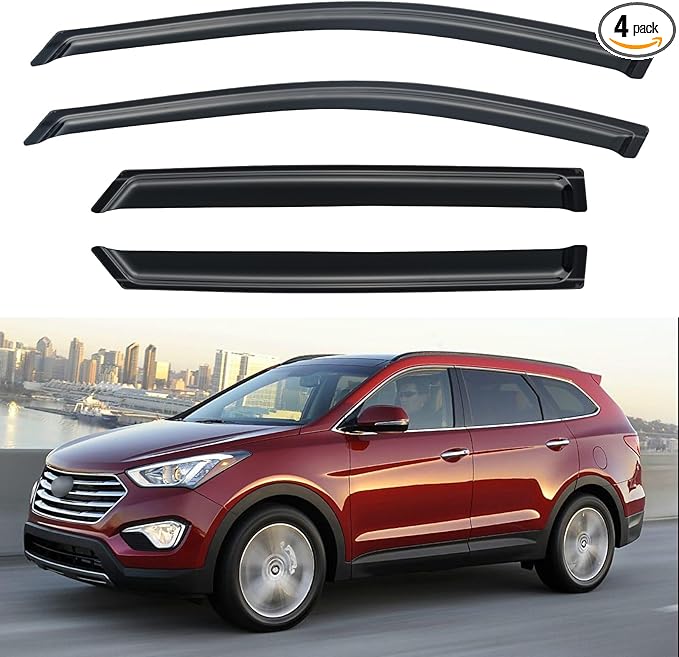 Window Visors Rain Guards Shield by YQAUTEC