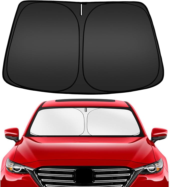 ARISMOTOR Windshield Sun Shade for Mazda CX-9 CX9 2016-2025, Custom Fit by ARISMOTOR
