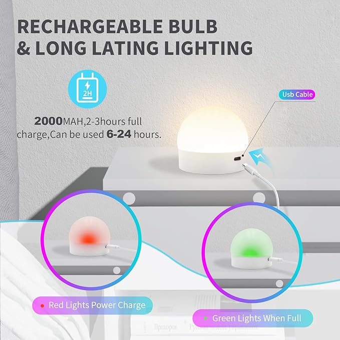 HISTAR Tent Lights for Camping 2000mah, Rechargeable Light Bulbs - Image 8