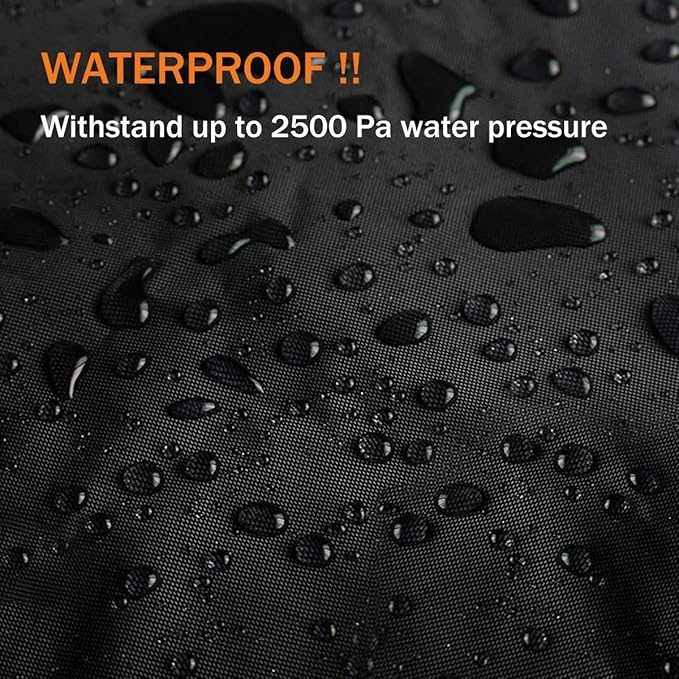Waterproof UTV Cover, Heavy Duty Black Oxford Cloth All-Weather Protection UTV - Image 3