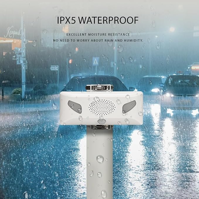 Sound Strobe Warning Lights, LED Intelligent Microwave Sensor Automatic Voice - Image 4