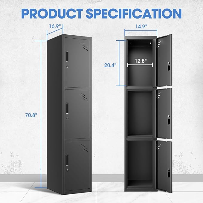 DNA MOTORING Metal Storage Cabinet - Image 2