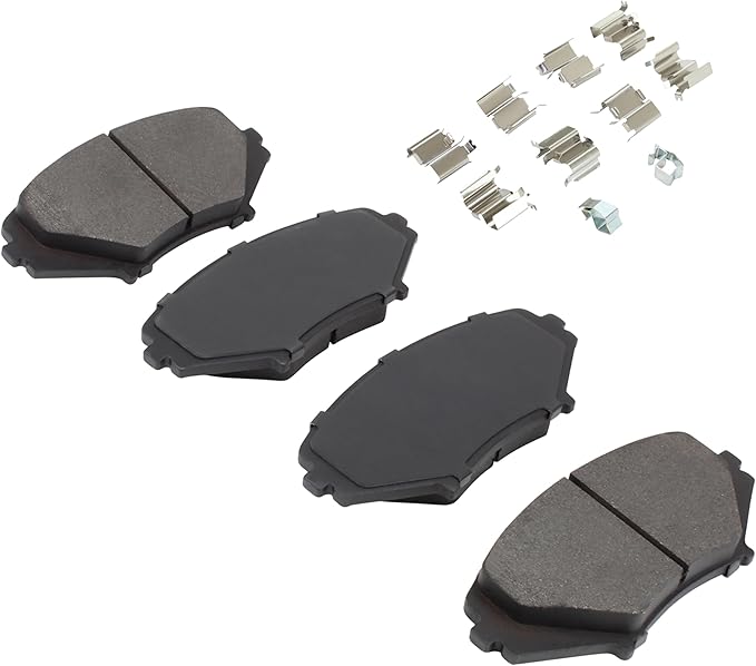 Premium Semi-Metallic Front Brake Pads Compatible - Image 2