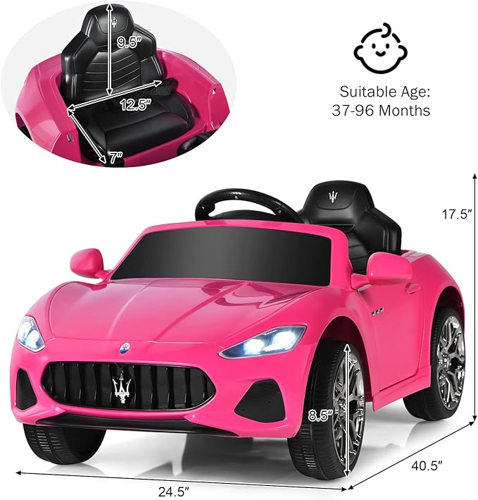 Costzon Ride on Car, Kids Car Toy Maserati Car - Image 5