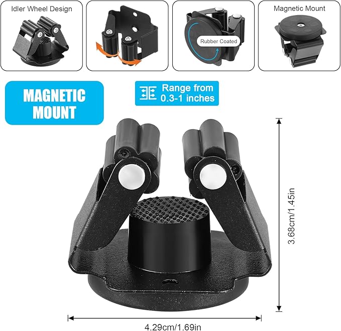 4PCS Magnetic Mop Broom Holder – Heavy Duty, Anti-Slip Wall Mount - Image 2