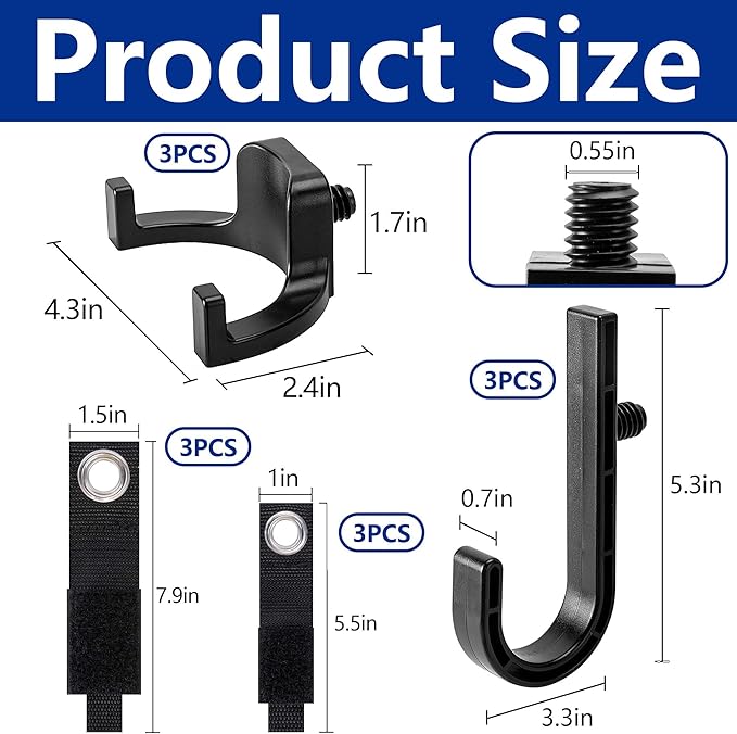 12 Pcs Storage Shed Tool Hooks - Image 2