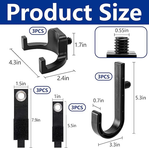 12 Pcs Storage Shed Tool Hooks - Image 2