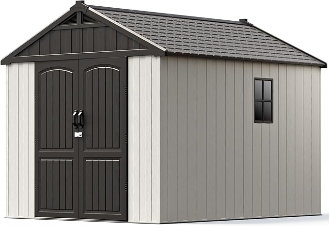 Patiowell 8 x 10 FT Resin Outdoor Storage Shed - Image 9
