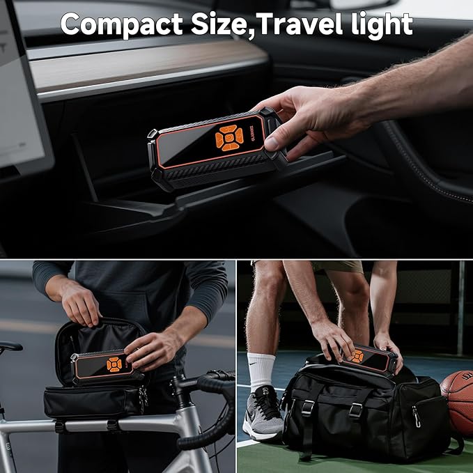 OlarHike Cordless Tire Inflator Portable Air Compressor, Quick Inflation - Image 5