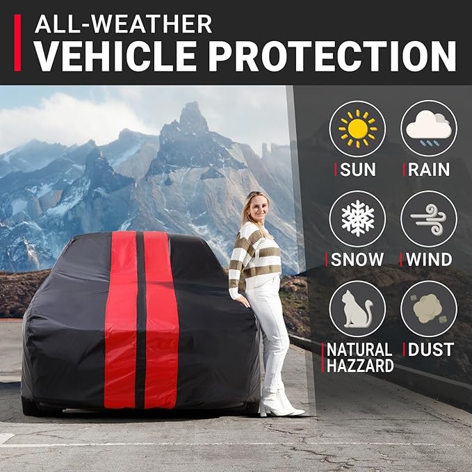 iCarCover Custom Car Cover for Pontiac Catalina Safari Wagon Waterproof - Image 2