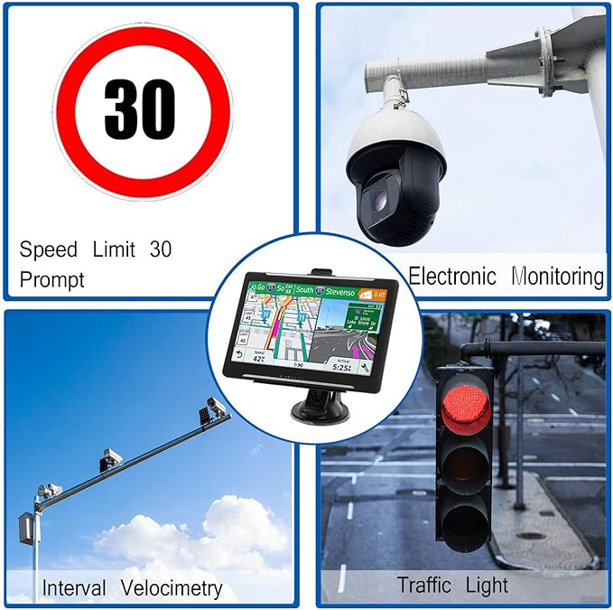 GPS Navigator for Car Truck RV, Latest 2025 Map 7 inch Touch Screen Car GPS - Image 3