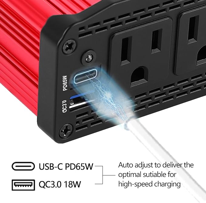 ALLWEI 300W Car Power Inverter - Image 7