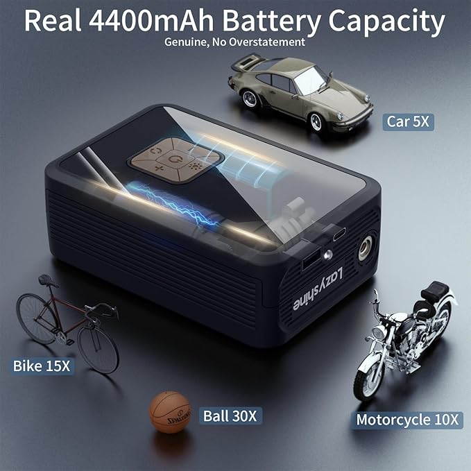 Portable Air Pump for Car Tires, 150 PSI Tire Inflator Cordless - Image 3