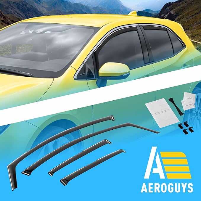 Extra Durable Window Deflectors in-Channel Window Visors Rain Guards Fit - Image 8