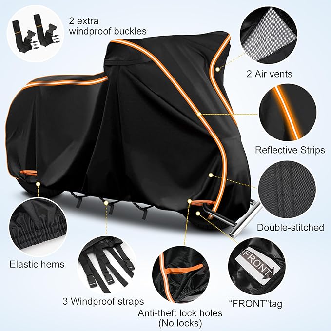 420D Waterproof Motorcycle Cover - Image 2