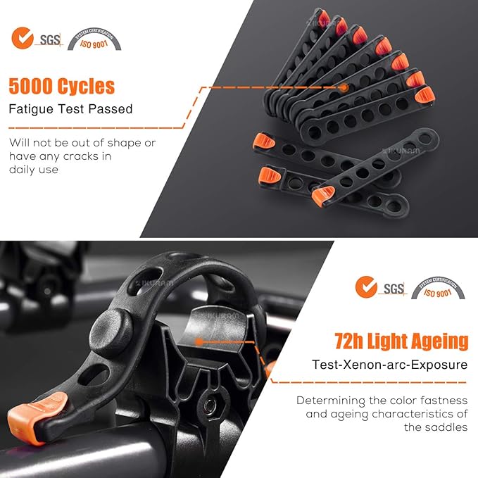 4 Bike Rack Bicycle Carrier Racks Hitch Mount Double Foldable Rack - Image 5