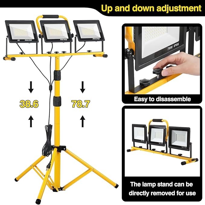 21000 lumens LED work light, IP66 waterproof portable work light, - Image 3