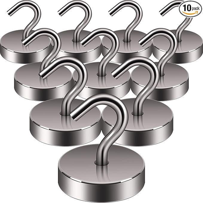 Neosmuk Magnetic Hooks, Cruise Ship Essentials, 80lb+ Heavy Duty Magnetic Hooks by Neosmuk