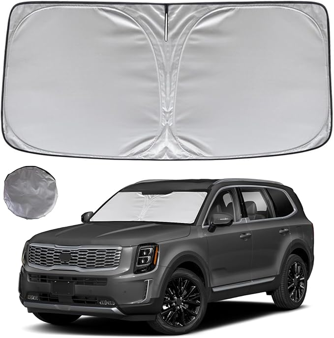 KAYZT Windshield Sun Shade for 2020-2025 Kia Telluride Foldable Sunshade SUV by KAYZT