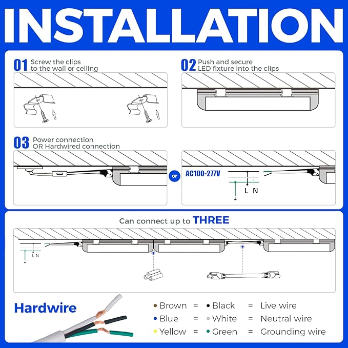 Barrina 8FT LED Shop Light, 100W 15000LM 5000K, V Shape Integrated T8 Lighting - Image 9