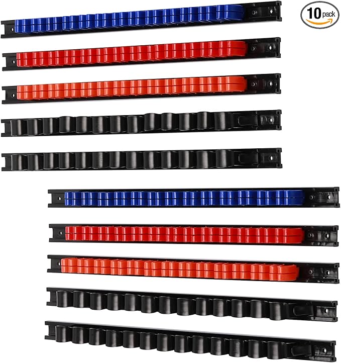 CASOMAN 10 pcs Screwdriver Organizer and Wrench Organizer, Wall Mount, Hand by CASOMANTools