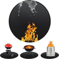 Round BBQ Grill Mat, 60 inches Double-Sided Fireproof Pad Waterproof Deck by Unknown