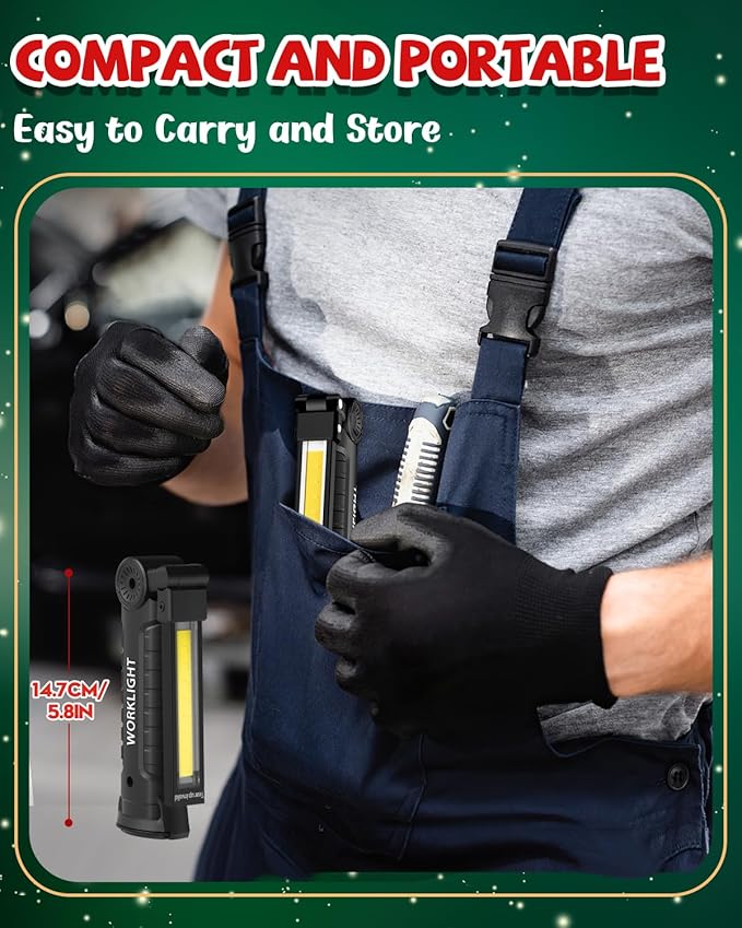 Coquimbo Tool Gifts for Men, Rechargeable LED Work Lights Grill Light - Image 6