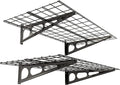 FLEXIMOUNTS 2-Pack 2x4ft 24-inch-by-48-inch Wall Shelf Garage Storage Rack Wall by FLEXIMOUNTS