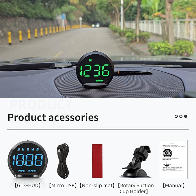 ACECAR Digital GPS Speedometer New HUD Car Head Up Display LCD Display - Image 8