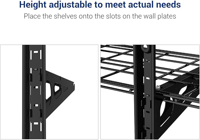 FLEXIMOUNTS 3 Tier 1x4ft Garage Storage Wall Shelving, 12x48inch per Shelf - Image 5