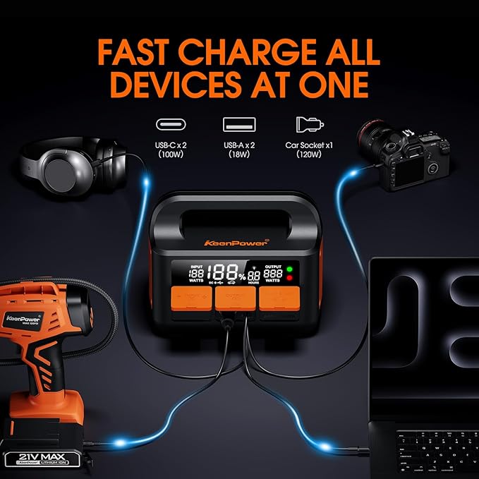 8000A LiFeMnPO4 Jump Starter for All 12V Cars, DC+PD 200W Two-Way Fast-Charging - Image 7
