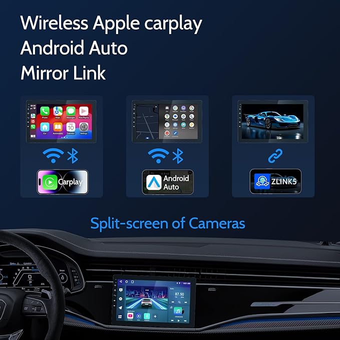 Single din Car Stereo, Rotatable Carplay Screen - Image 3