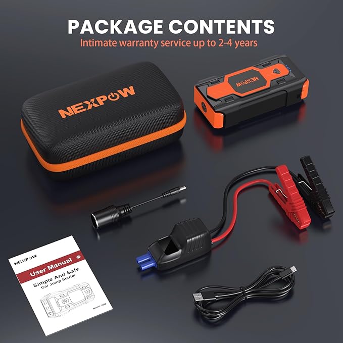 NEXPOW Car Battery Jump Starter 3000A, Portable Jumper Starter 12V Car Battery - Image 7