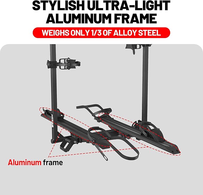 Young E-Bike Rack Hitch Mount Platform Style - Image 4