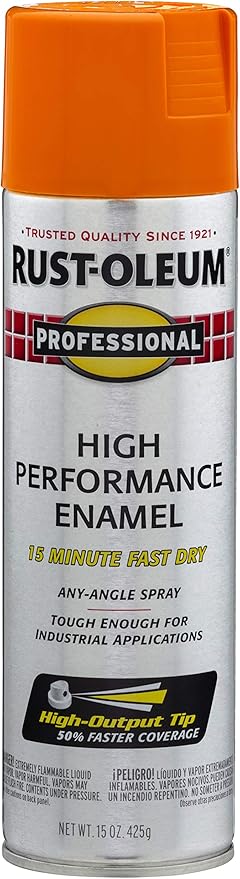 Rust-Oleum 7555838 Professional High Performance Enamel Spray Paint, 15 Oz by Rust-Oleum