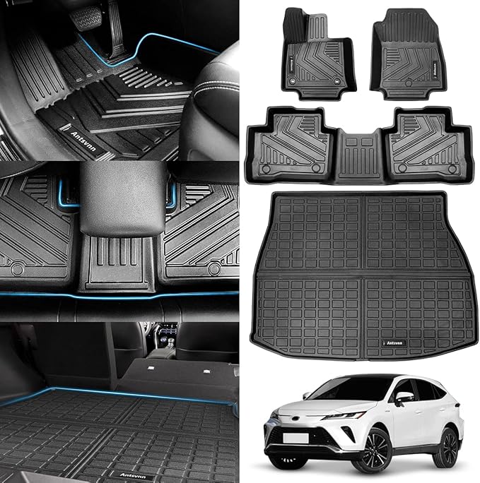 All -Weather Floor Mats Fit for Toyota Venza 2025 2024 2023 2022 2021 Trunk by Antsvnn