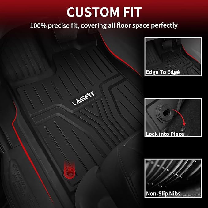LASFIT Floor Mats & Trunk Mat for Honda Odyssey 2026 2025 2024 2023 2022 2021 - Image 2