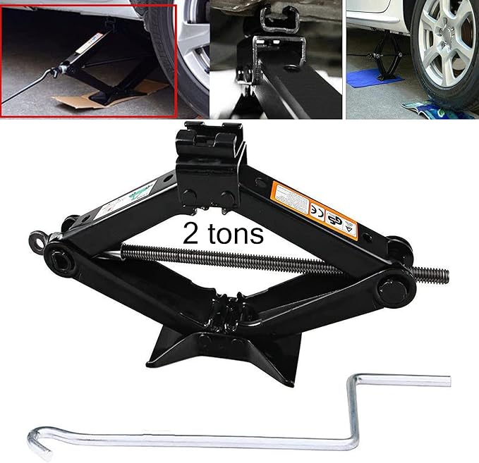 Scissor Screw Jack Lift for Car Van Vehicles 2 Ton 4.2-15 Inch Portable by Unknown