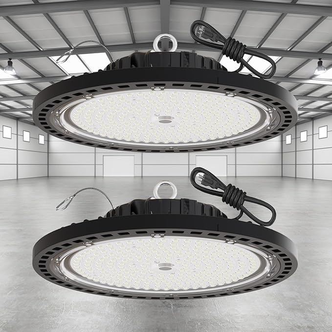 2 Pack UFO LED High Bay Light 250W, 35000 LM, 5000K - Image 2