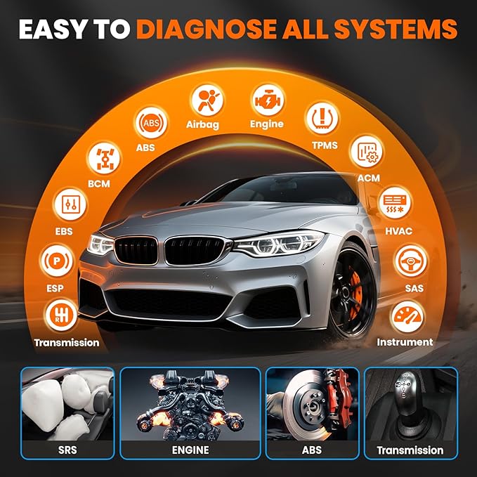 ANCEL OBD2 Scanner FX6100 Bidirectional Scan Tool, All Systems Car Scanner - Image 3