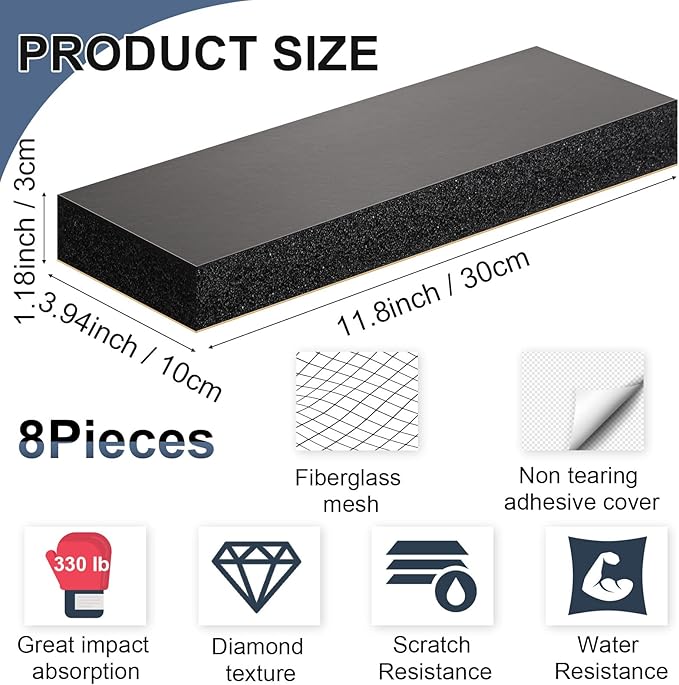 Newwiee 8 Pack Garage Wall Protector, Garage Bumpers - Image 2