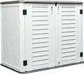 HOMSPARK Storage Shed Weather Resistance, Outdoor Storage Cabinet by HOMSPARK
